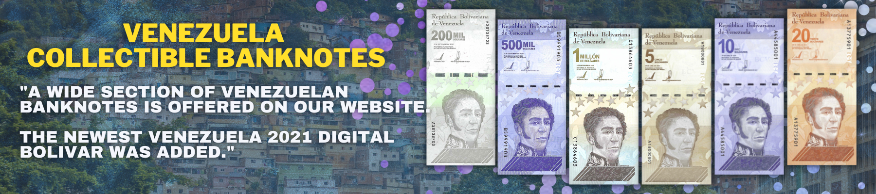 Venezuela Collectible Banknotes and Currency For Sale