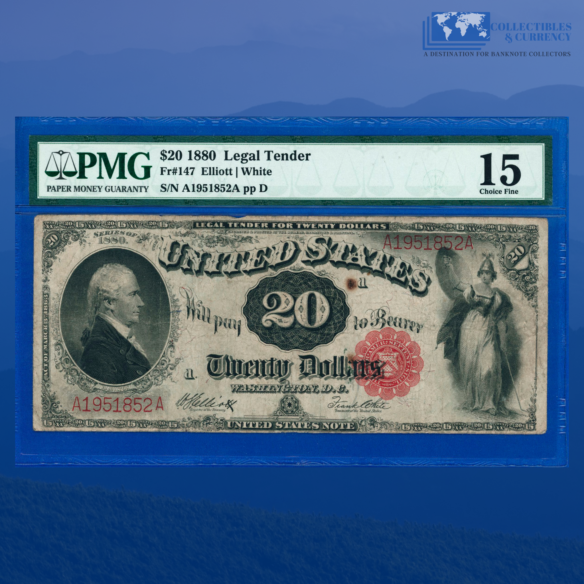 Banknotes 20 Ron To Huf 1880 $20 Twenty Dollars 