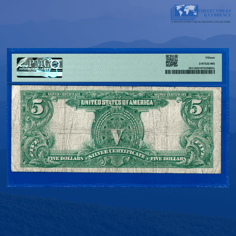 Copy of Fr.281 1899 $5 Five Dollars Silver Certificate "CHIEF NOTE", PMG 25