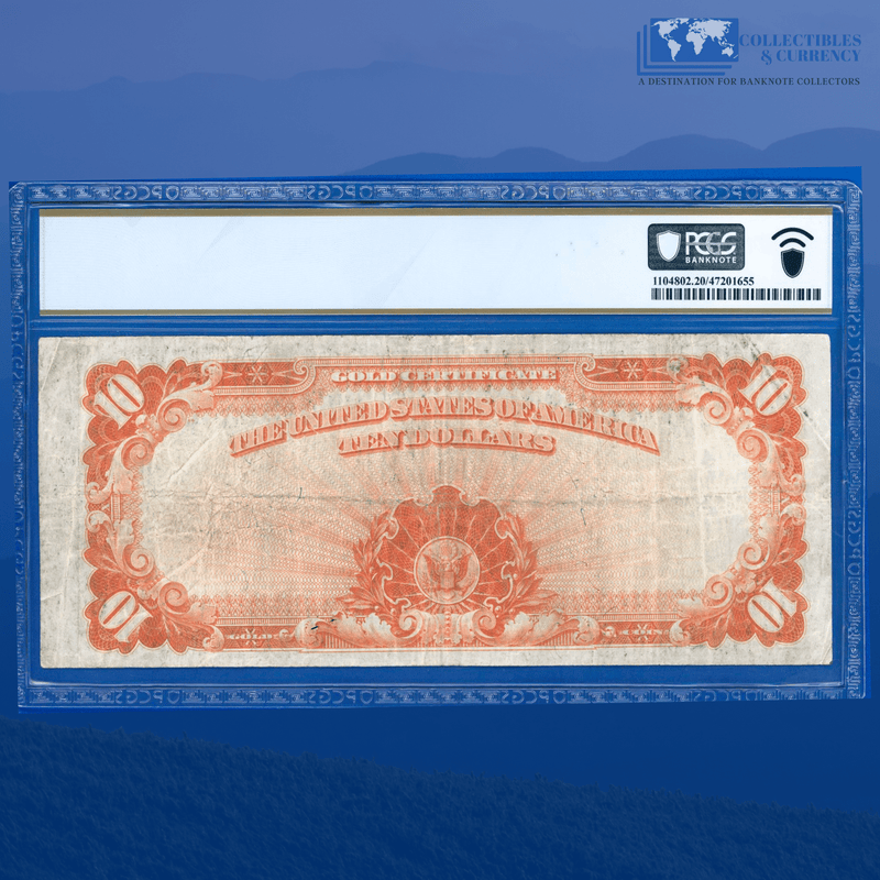 Fr.1173 1922 $10 Ten Dollars Gold Certificate "HILLEGAS NOTE", PCGS 20