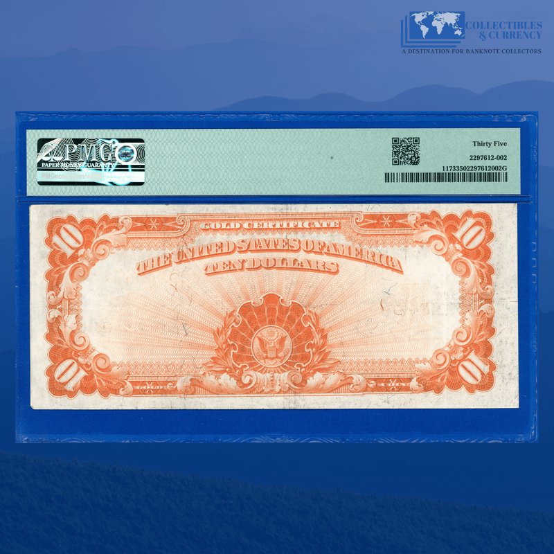 Fr.1173 1922 $10 Ten Dollars Gold Certificate "HILLEGAS NOTE", PMG 35