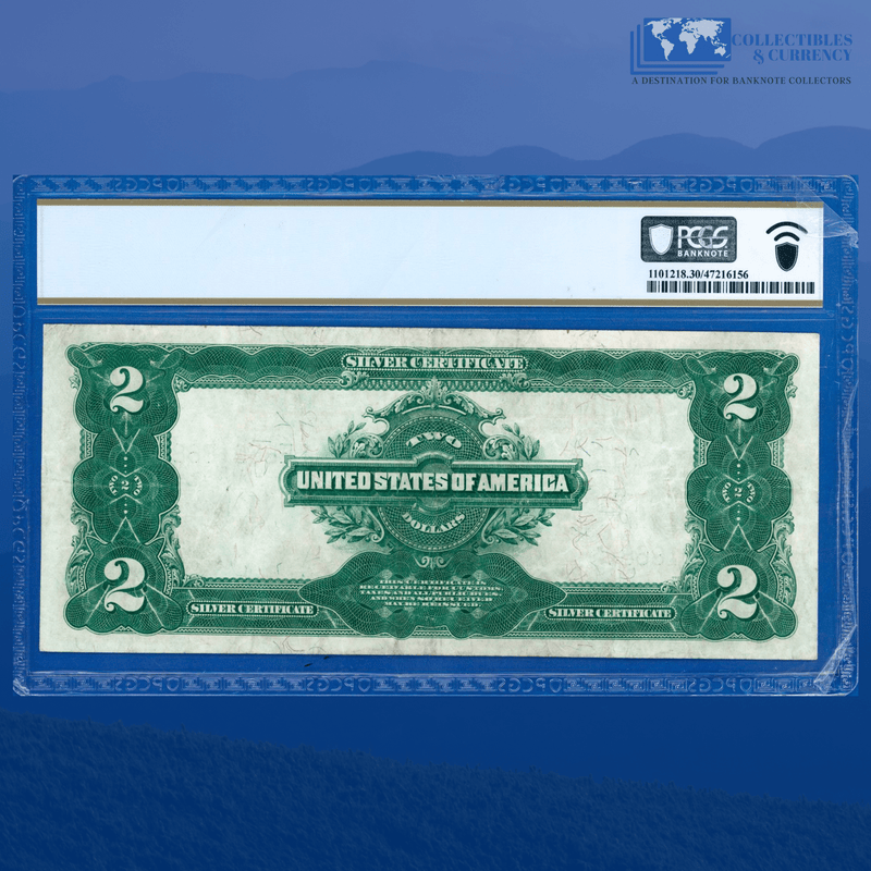 Fr.253 1899 $2 Two Dollars Silver Certificate "MINI PORTHOLE", PCGS 30
