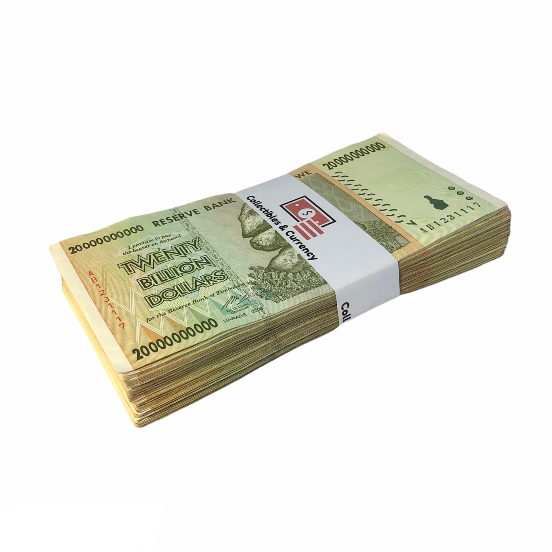ムビラ Made in Zimbabwe 20 Billion Zimbabwe Dollar 2008 Circulated ( Bundle of 100 )