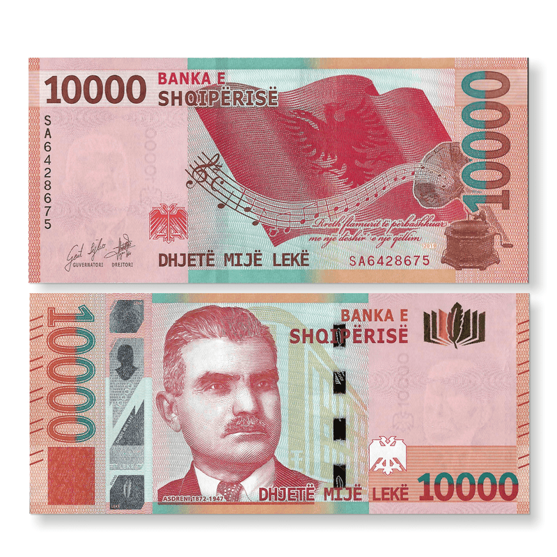 Albania Banknote / Uncirculated Albania 2021 10000 Leke | P-New