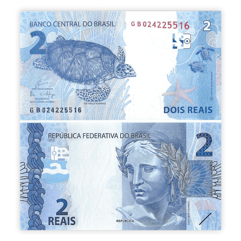 Brazil Banknotes / Uncirculated Brazil Set of 3 Pcs 2-5-10 Real