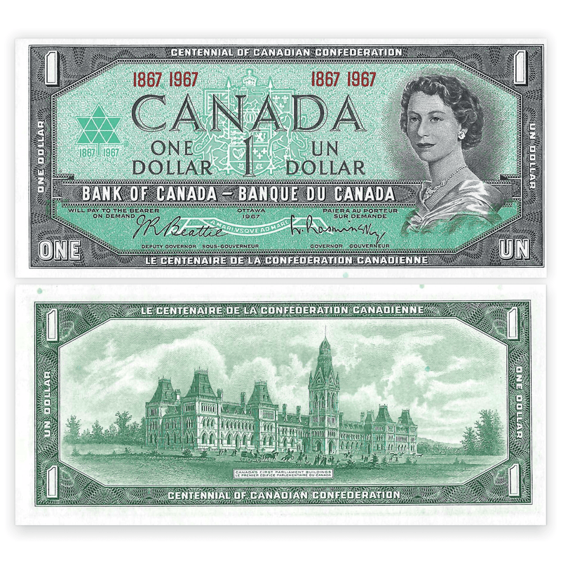 Canada Banknote / Uncirculated Canada 1967 1 Dollar Commemorative | P-84A