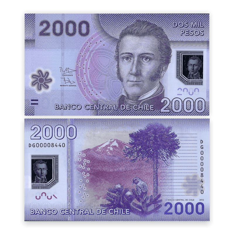 Chile Banknote / Uncirculated Chile 2012 2000 Pesos | P-162B