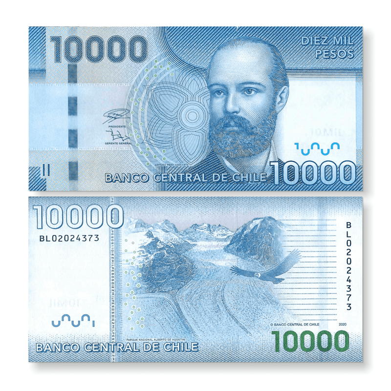 Chile Banknote / Uncirculated Chile Set 5 Pcs 2014(2020) 1000-2000-5000-10000-20000 Pesos