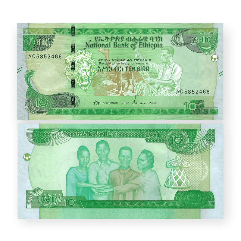 Ethiopia Banknotes / Uncirculated Ethiopia Set of 4 Pcs 2020 10-50-100-200 Birr
