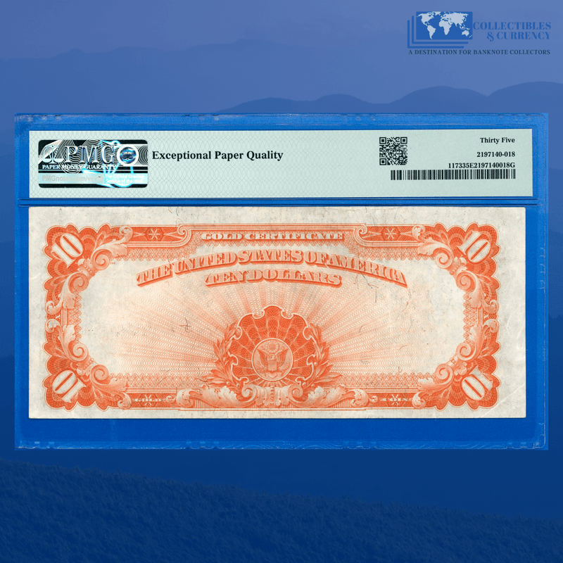 Fr.1173 1922 $10 Ten Dollars Gold Certificate "HILLEGAS NOTE", PMG 35 EPQ
