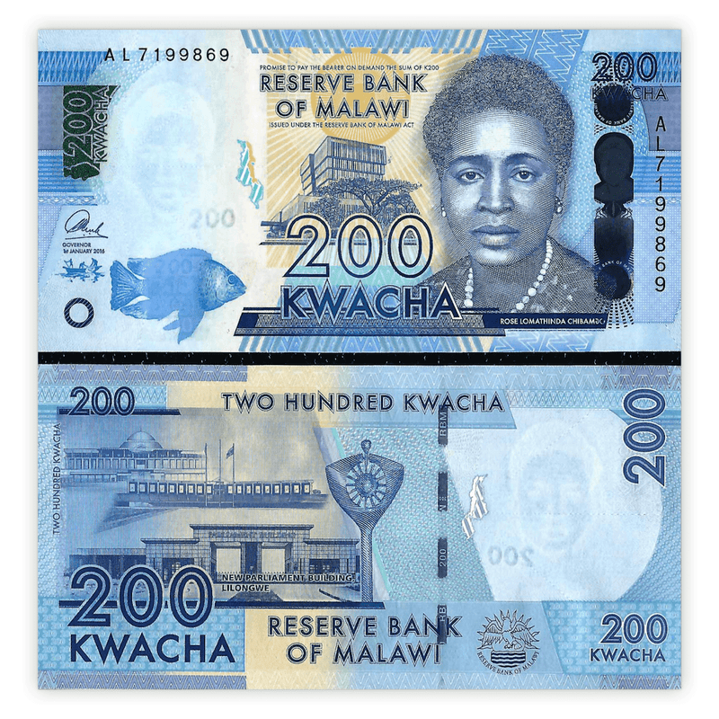 Malawi Banknotes / Uncirculated Malawi Set of 7 Pcs 20-50-100-200-500-1000-2000 Kwacha