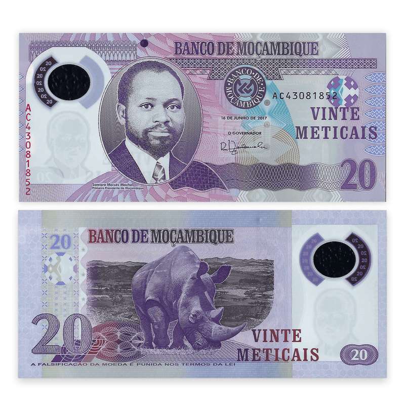 Mozambique Banknote / Uncirculated Mozambique 2017 20 Meticais | P-149B