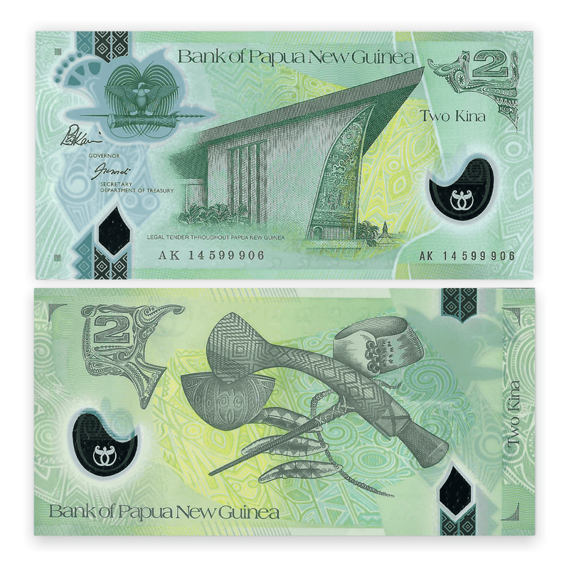 Papua New Guinea Banknote / Uncirculated Papua New Guinea 2014 2 Kina | P-28D