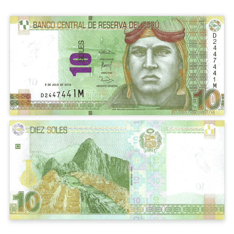 Peru Banknote / Uncirculated Peru 2018 10 Soles | P-192B