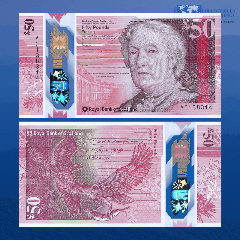 Scotland Banknote / Uncirculated Royal Bank of Scotland 2020(2021) 50 Pounds | P-W373