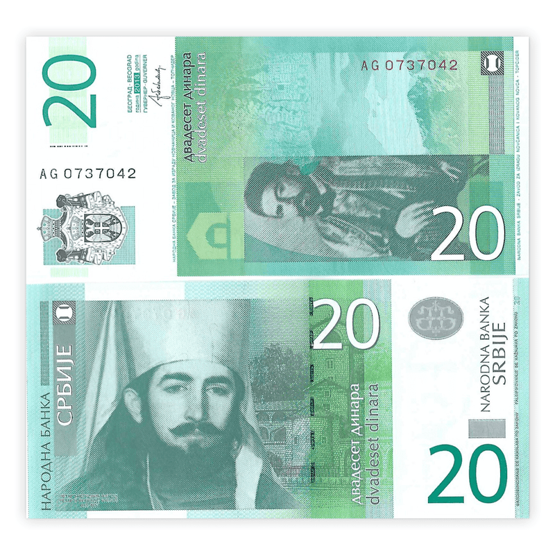 Serbia Banknotes / Uncirculated Serbia Set of 3 Pcs 10-20-50 Dinara