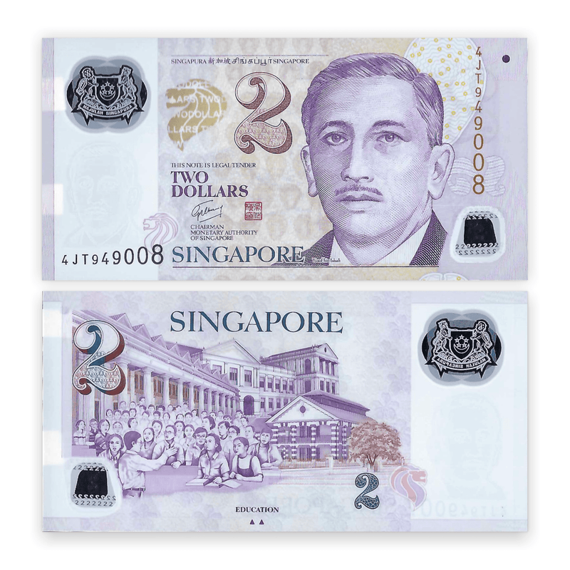 Singapore Banknote / Uncirculated Singapore 2 Dollars | P-46