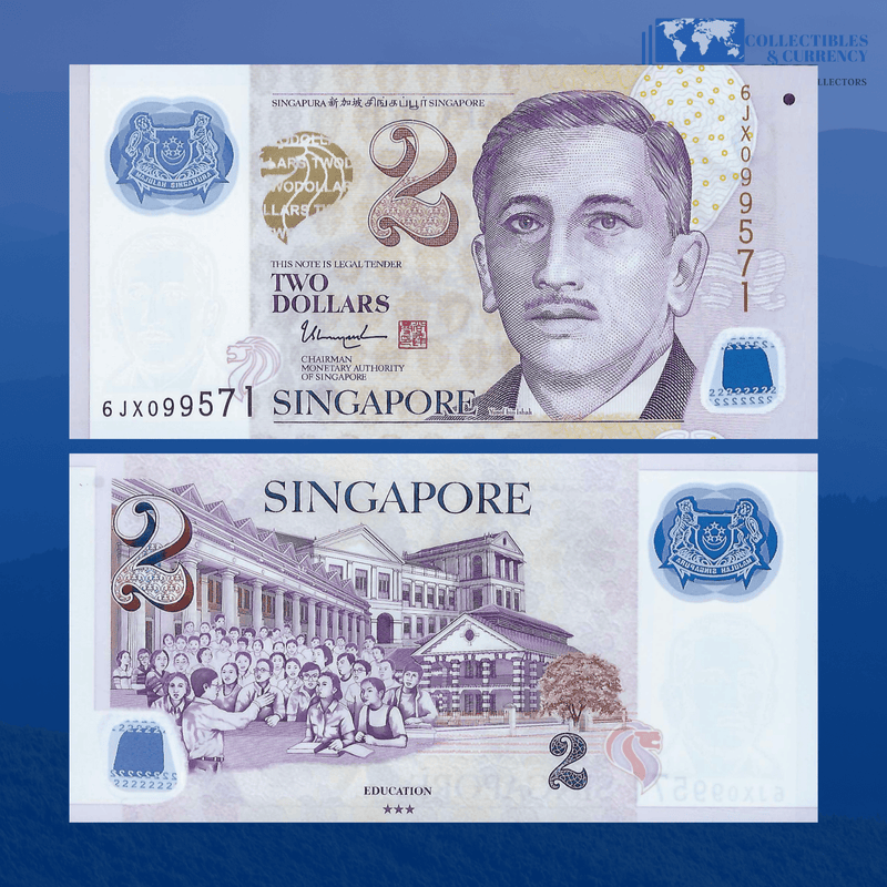 Singapore Banknote / Uncirculated Singapore ND(2018) 2 Dollars | P-46i