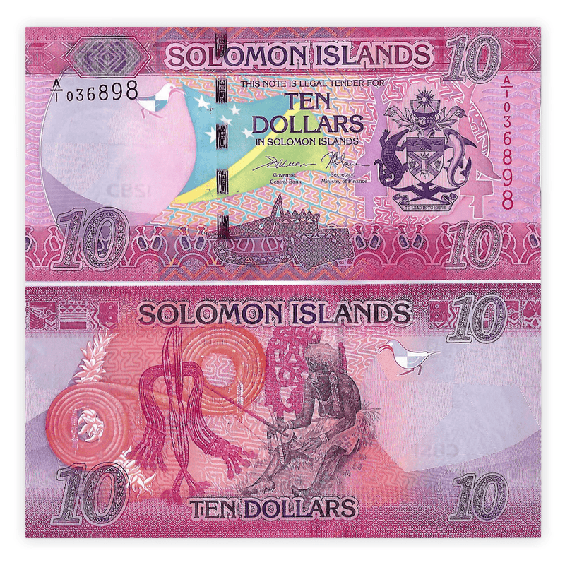 Solomon Islands Banknotes / Uncirculated Solomon Set of 3 Pcs 5-10-20 Dollar