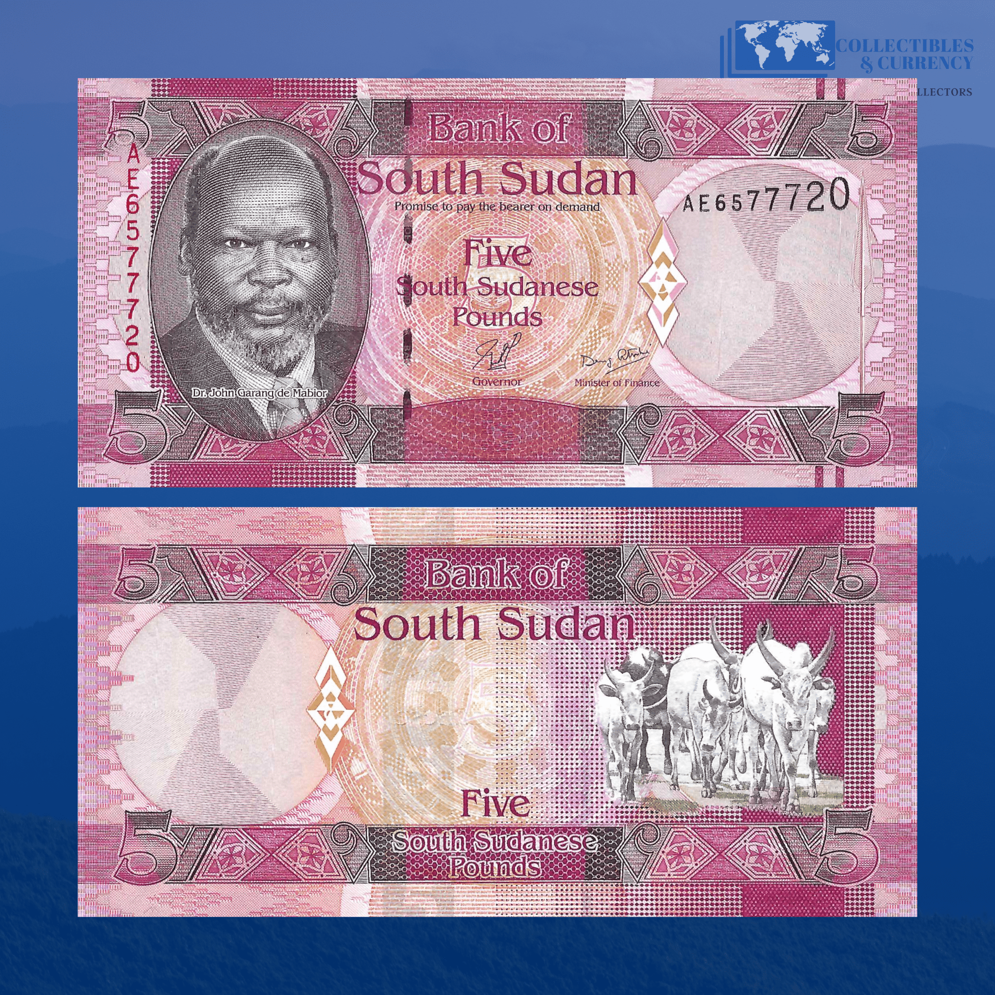 South Sudan Collectible Banknotes and Currency For Sale