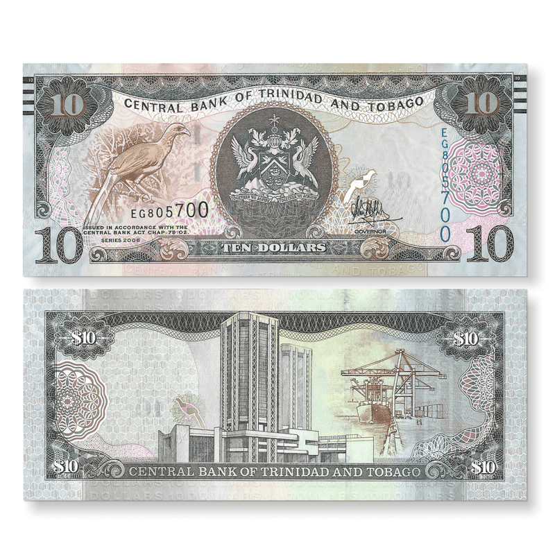Trinidad And Tobago Banknote / Uncirculated Trinidad And Tobago Set 4 Pcs 2017 1-5-10-20 Dollars