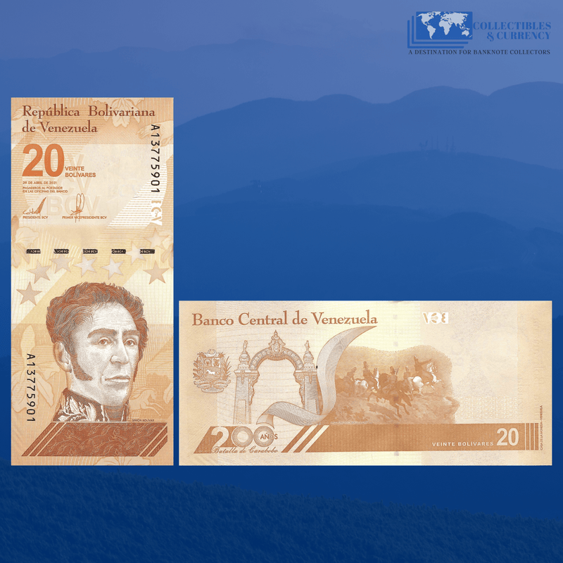 Venezuela Banknote / Uncirculated Venezuela 2021 20 Bolivares Digital | P-W117