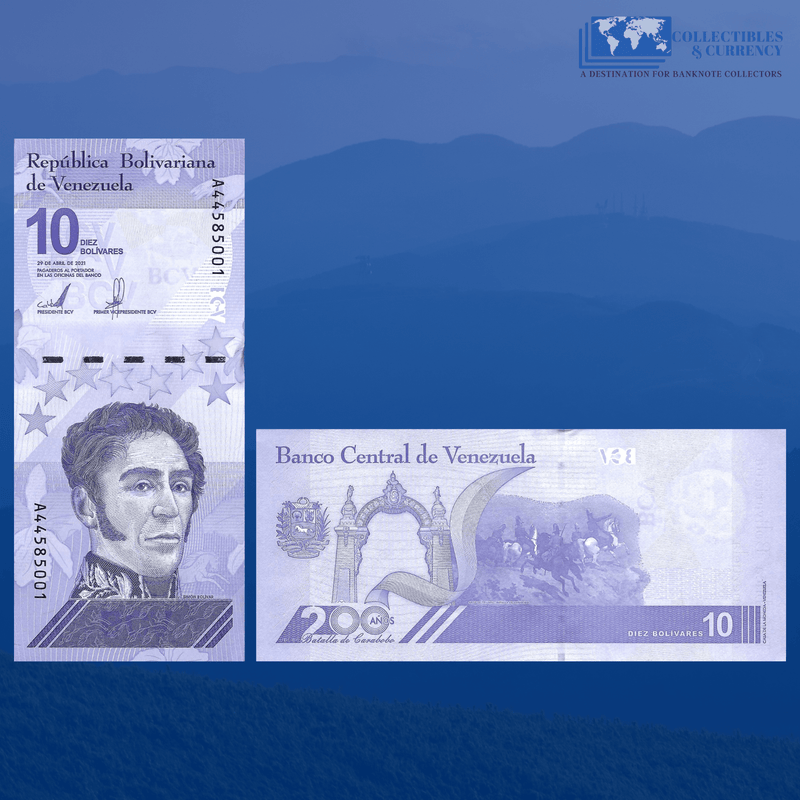 Venezuela Banknotes / Uncirculated Venezuela Set 3 Pcs 5-10-20 Bolivares Digital 2021 | P-W115/W117