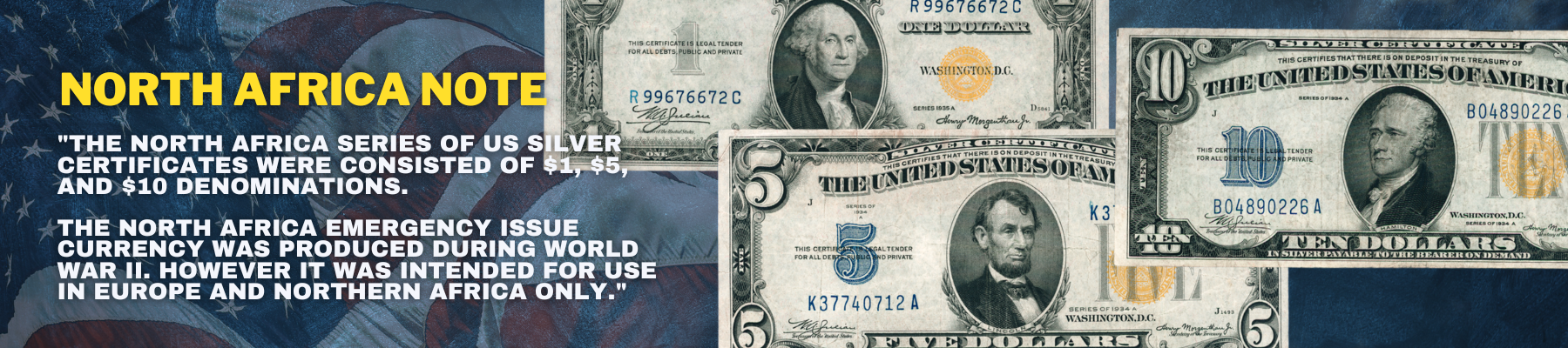 North Africa Silver Certificates - 