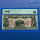 Fr.116 1901 $10 Ten Dollars "BISON" Legal Tender Note, PMG 25