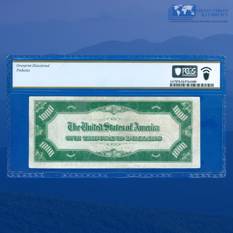 Fr.2211-B 1934 $1000 One Thousand Dollars FRN New York, PCGS 53 Comment