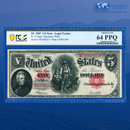 Fr.91 1907 $5 Five Dollars "WOODCHOPPER" Legal Tender Note, PCGS 64 PPQ
