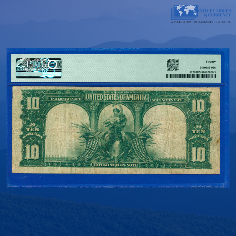 Fr.117 1901 $10 Ten Dollars "BISON" Legal Tender Note, PMG 20