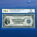 Fr.708 1918 $1 One Dollar FRBN Boston "GREEN EAGLE", PCGS 35
