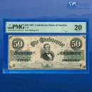 1861 $50 Confederate States Of America, CSA T-16 PF-11, PMG 20