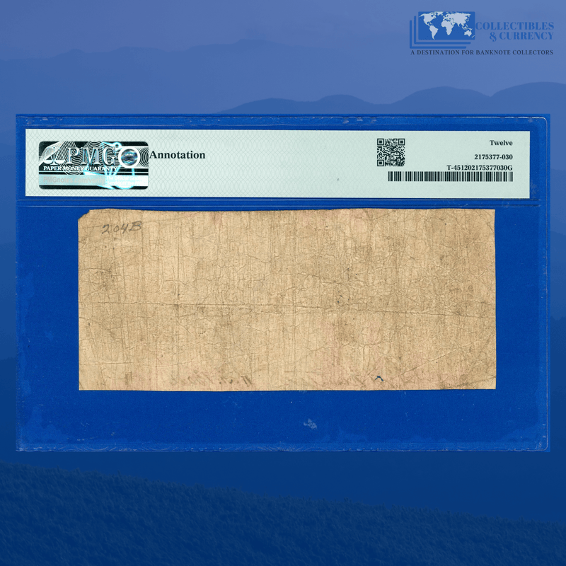 1862 $1 Confederate States Of America, CSA T-45 PF-2, PMG 12 Comment