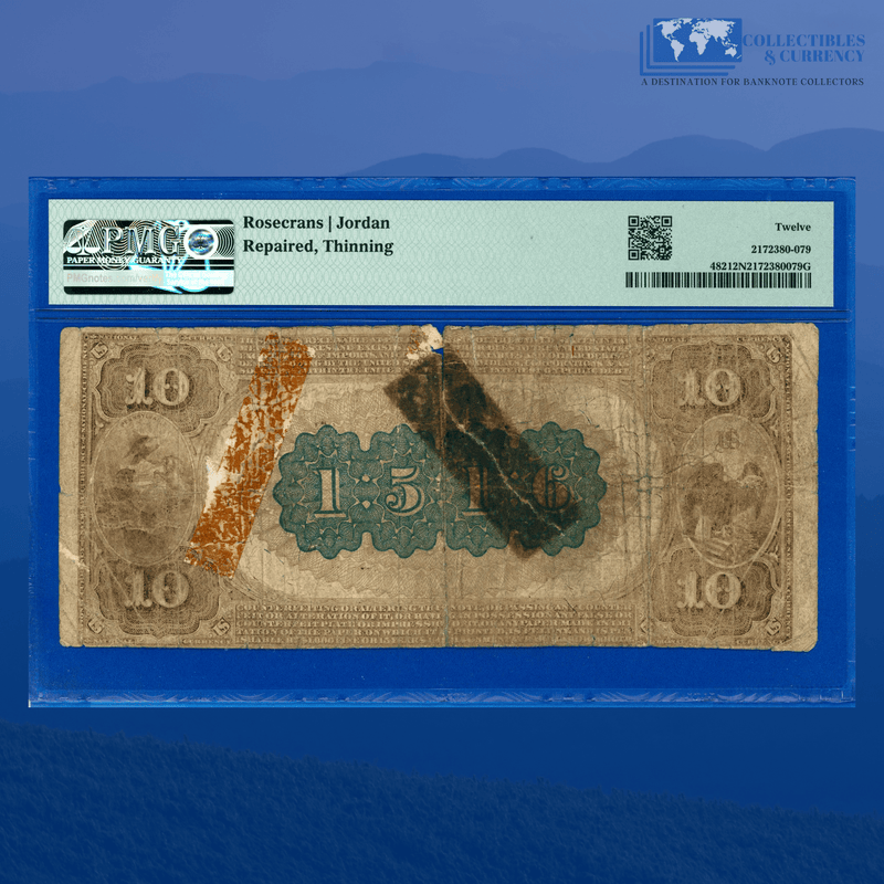 1882 BB $10 Union National MOUNT JOY BANK, PA, Charter