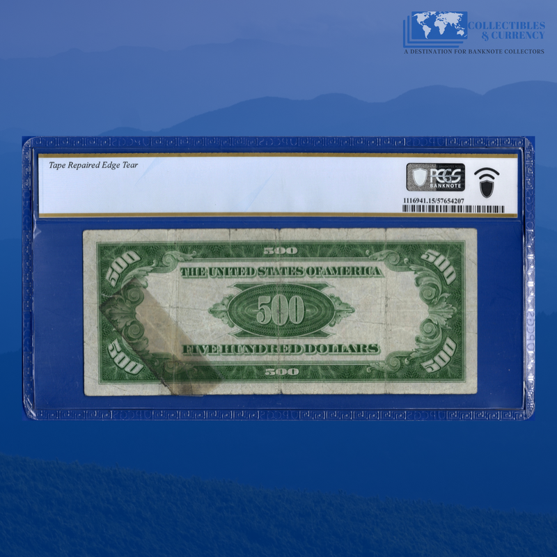 Fr.2202-C 1934A $500 Five Hundred Dollars FRN Philly, PCGS 15 Comment