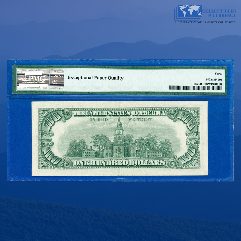 Fr.1550 1966 $100 One Hundred Dollars Legal Tender Note, PMG 40 EPQ