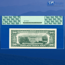 1990 $20 Twently Dollars, FULL BACK TO FRONT OFFSET, PCGS 64 PPQ