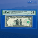 1974 $1 Federal Reserve Note, MISALIGNMENT ERROR, PMG 25 EPQ
