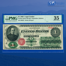 Fr.16c 1862 $1 One Dollar Legal Tender Note, PMG 35