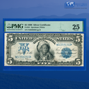 Fr.281 1899 $5 Five Dollars Silver Certificate "CHIEF NOTE", PMG 25 Comment