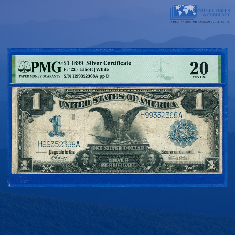 Fr.235 1899 $1 One Dollar Silver Certificate "BLACK EAGLE", PMG 20