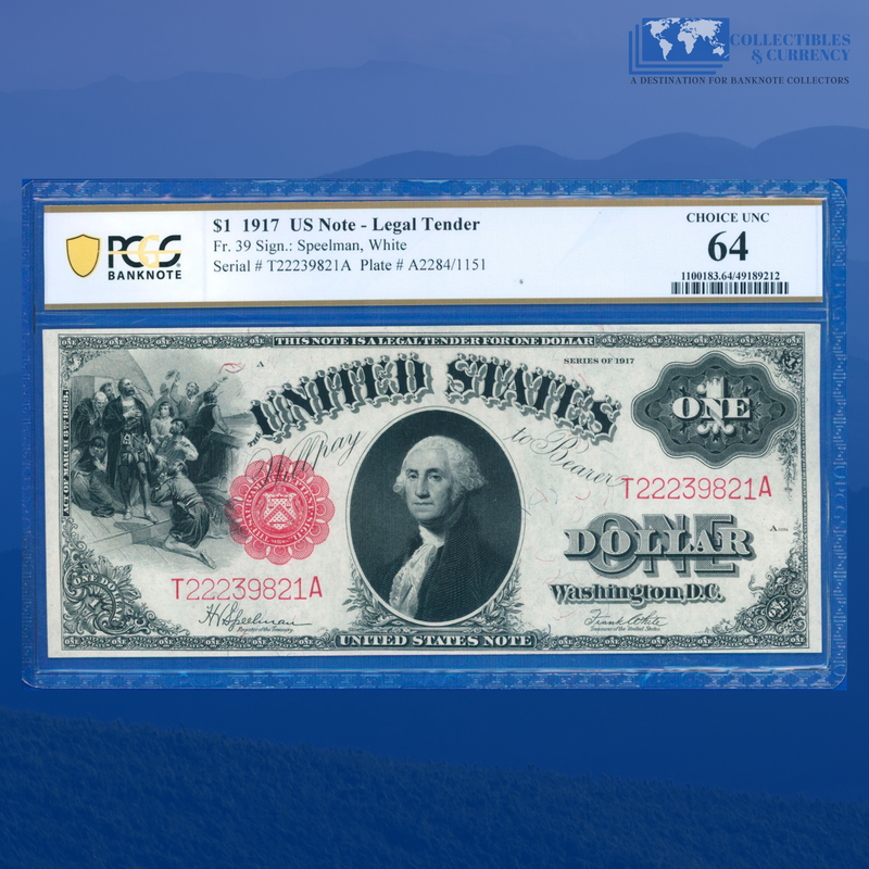 Fr.238 1923 $1 One Dollar Silver Certificate "HORSEBLANKET", PCGS 53