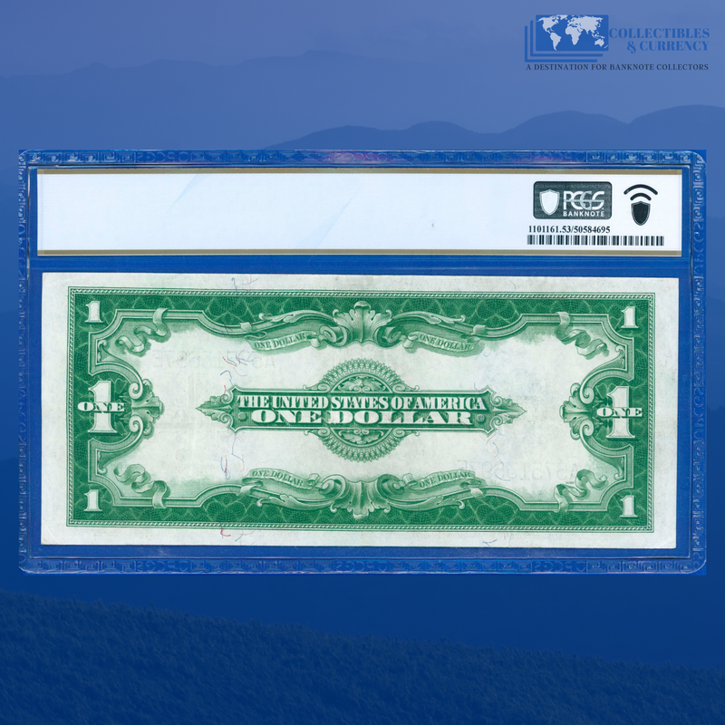 Fr.238 1923 $1 One Dollar Silver Certificate "HORSEBLANKET", PCGS 53