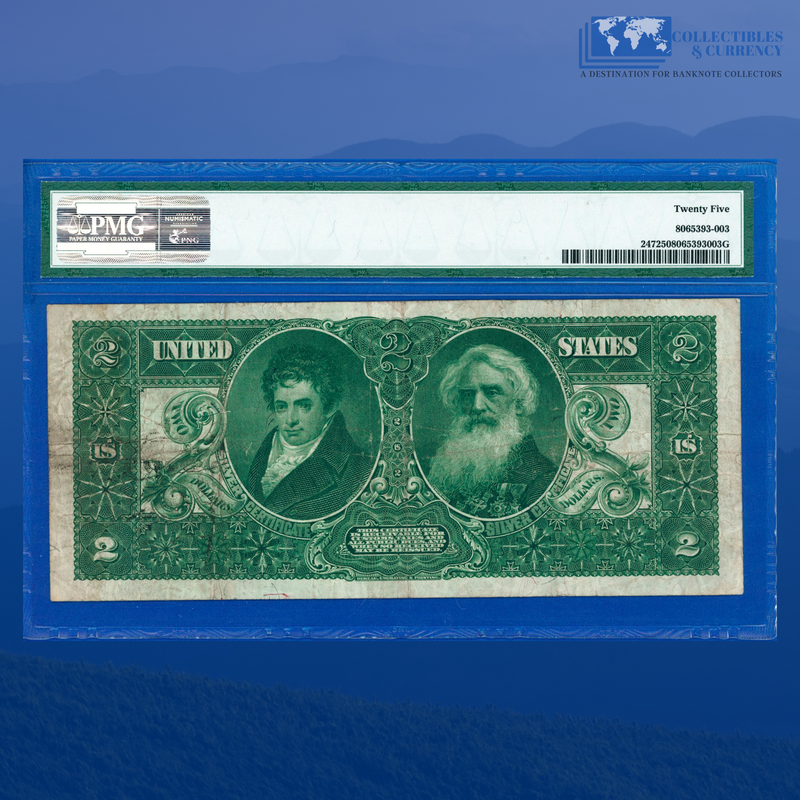 Fr.247 1896 $2 Two Dollars Silver Certificate "EDUCATIONAL NOTE", PMG 25