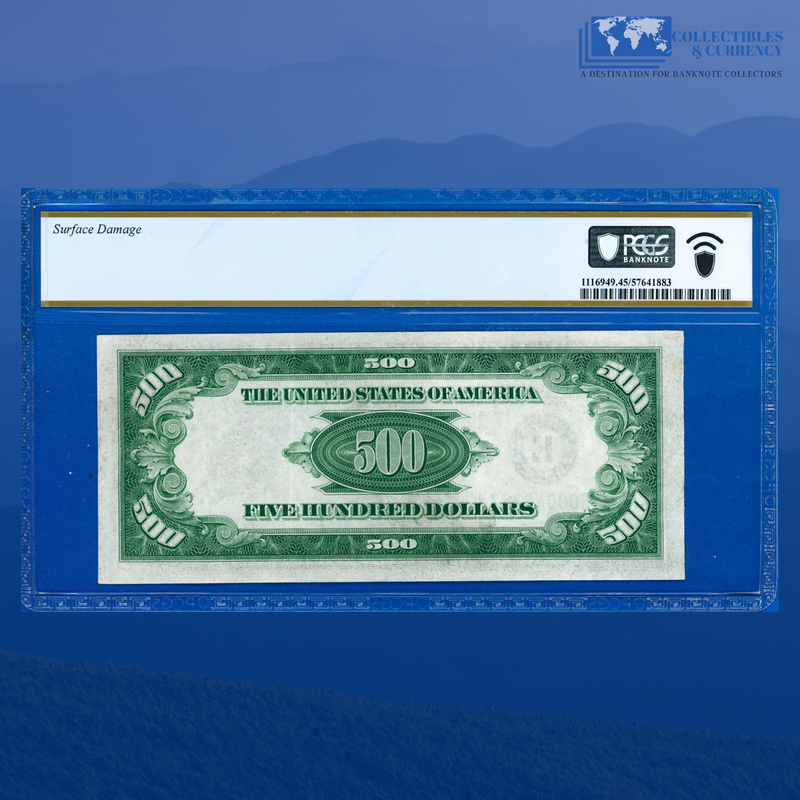 Fr.2202-E 1934a $500 Five Hundred Dollars FRN Richmond, PCGS 45 Comment