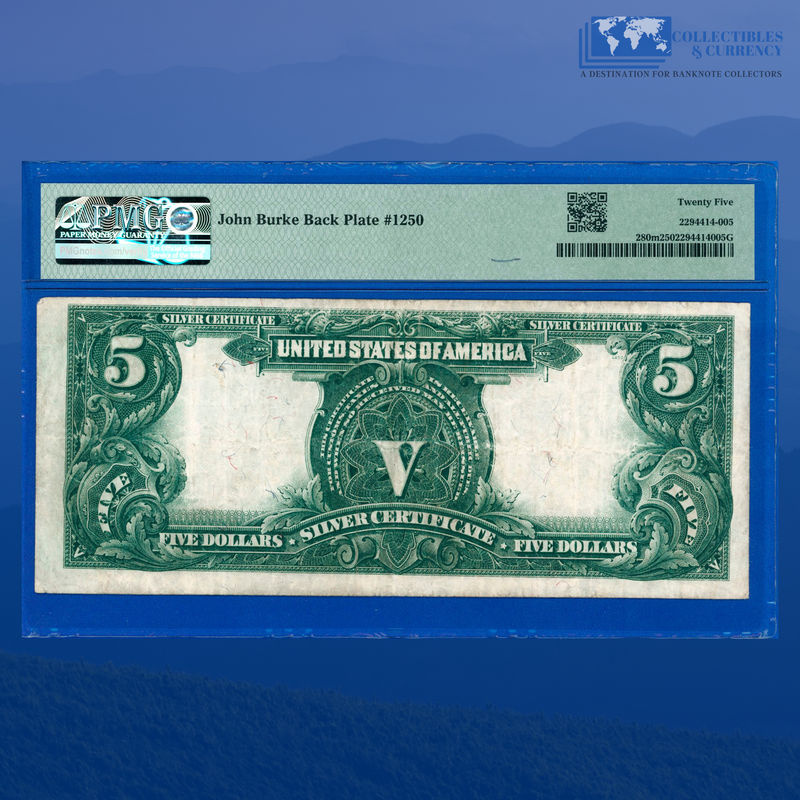 Fr.280m 1899 $5 Five Dollars Silver Certificate "CHIEF NOTE", PMG 25