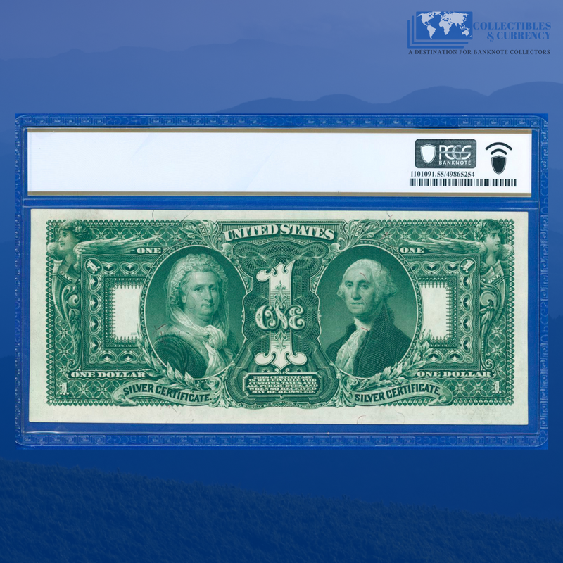 Fr.225 1896 $1 One Dollar Silver Certificate "EDUCATIONAL NOTE", PCGS 55