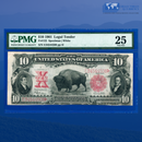 Fr.122 1901 $10 Ten Dollars "BISON" Legal Tender Note, PMG 25